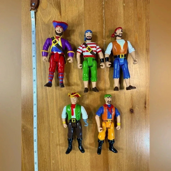 Imperial Toys - 1990 - Pirates of the High Seas - Rare - 5 Figures 🏴☠️ Vintage - Picture 1 of 13